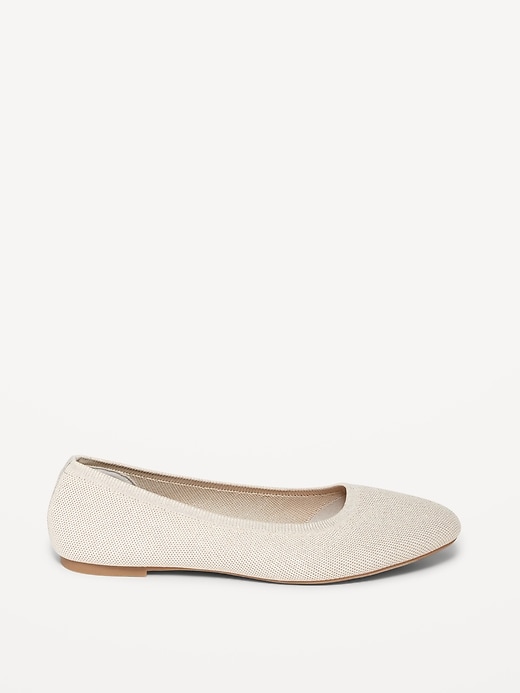 Image number 7 showing, Knit Almond-Toe Ballet Flats
