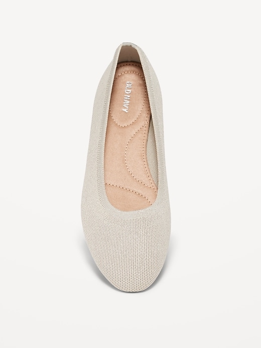 Image number 6 showing, Knit Almond-Toe Ballet Flats