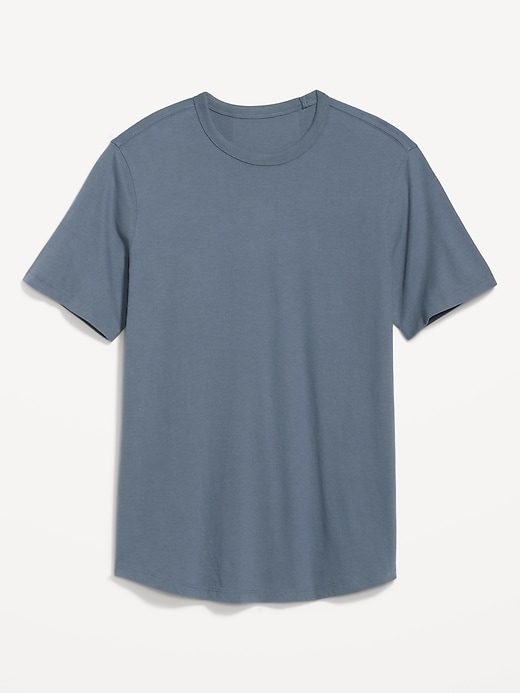 View large product image 1 of 1. Soft-Washed Curved-Hem T-Shirt