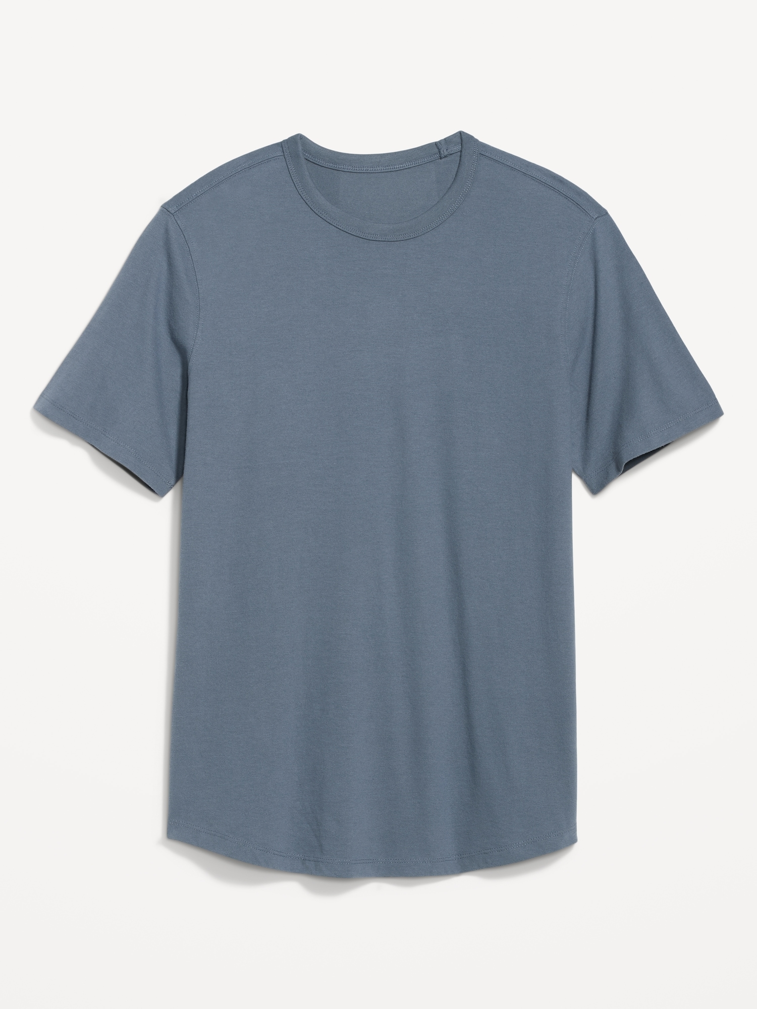 Old Navy Soft-Washed Curved-Hem T-Shirt for Men blue. 1