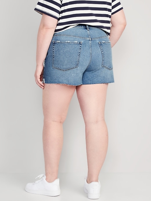 Image number 8 showing, High-Waisted Button-Fly OG Straight Jean Shorts -- 3-inch inseam