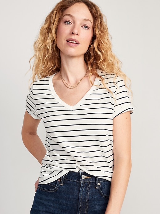 Image number 1 showing, EveryWear Striped Slub-Knit T-Shirt