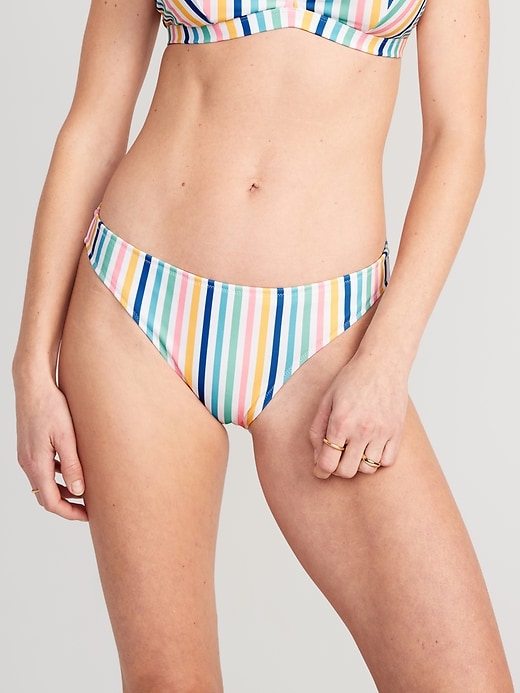 Image number 1 showing, Matching Low-Rise Classic Bikini Swim Bottoms
