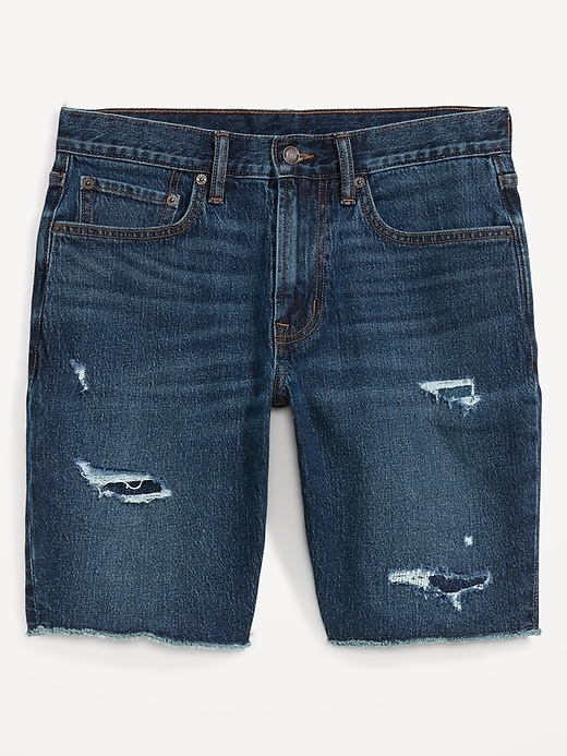 Slim Built-In Flex Cut-Off Jean Shorts for Men -- 9.5-inch inseam