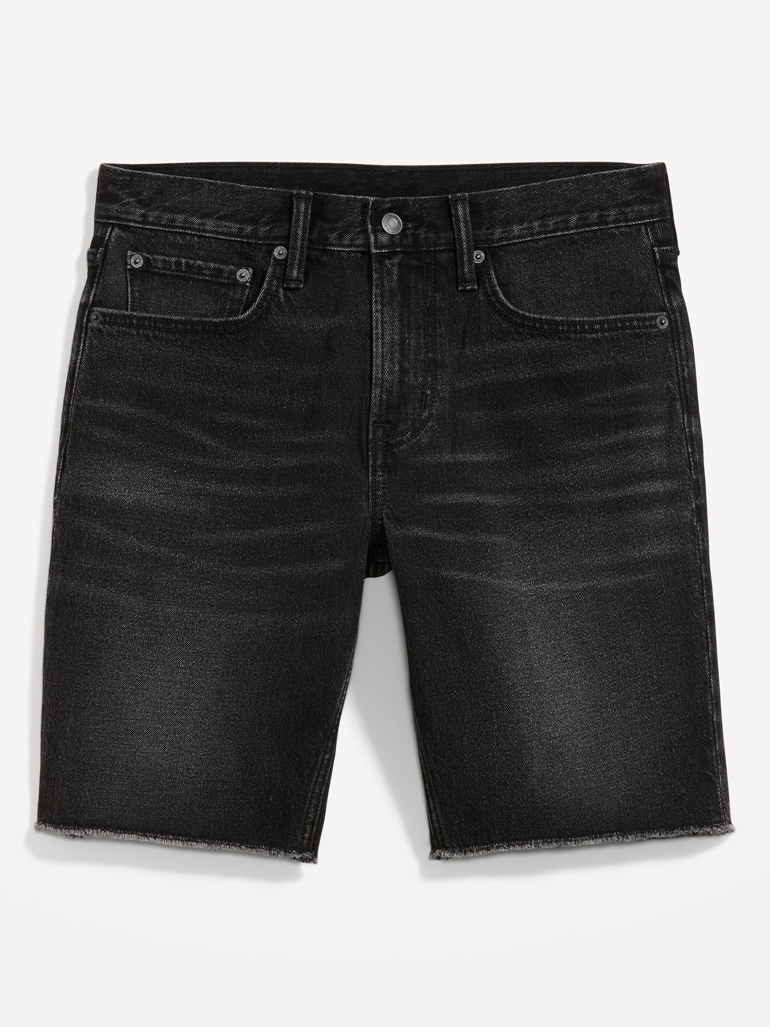 rent Lære udenad højde Slim Built-In Flex Black Cut-Off Jean Shorts for Men -- 9.5-inch inseam |  Old Navy