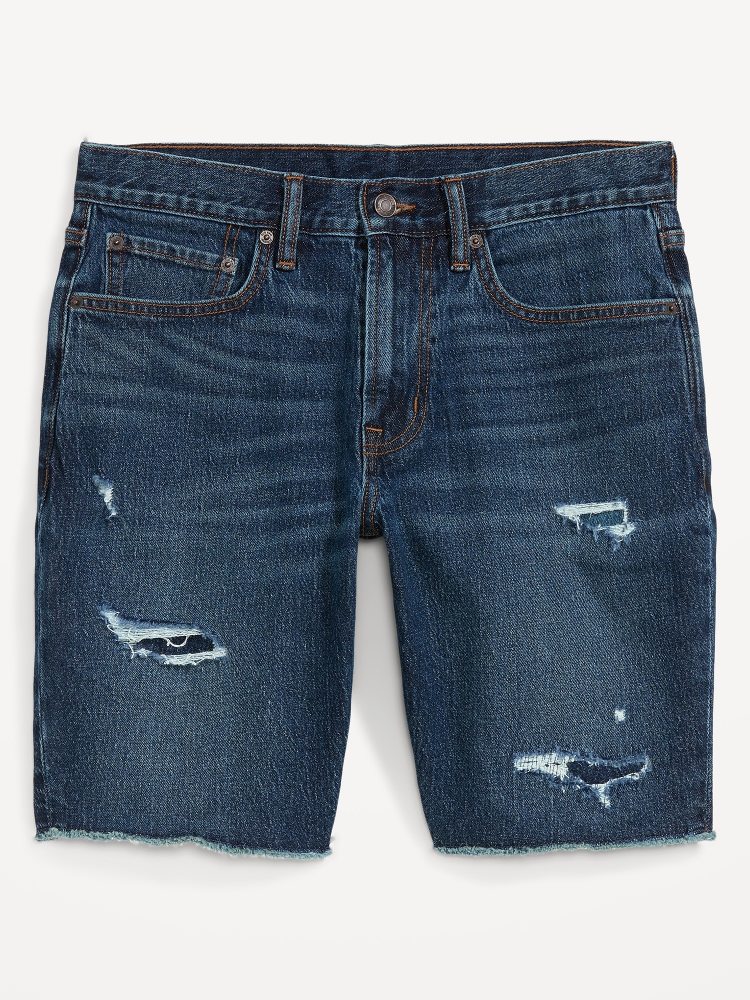 Baggy Denim Shorts for Men Hip Hop Bermuda Jeans - Blue-suu.vn