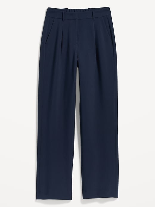High waist loose trousers Color navy - SINSAY - 4215F-59X