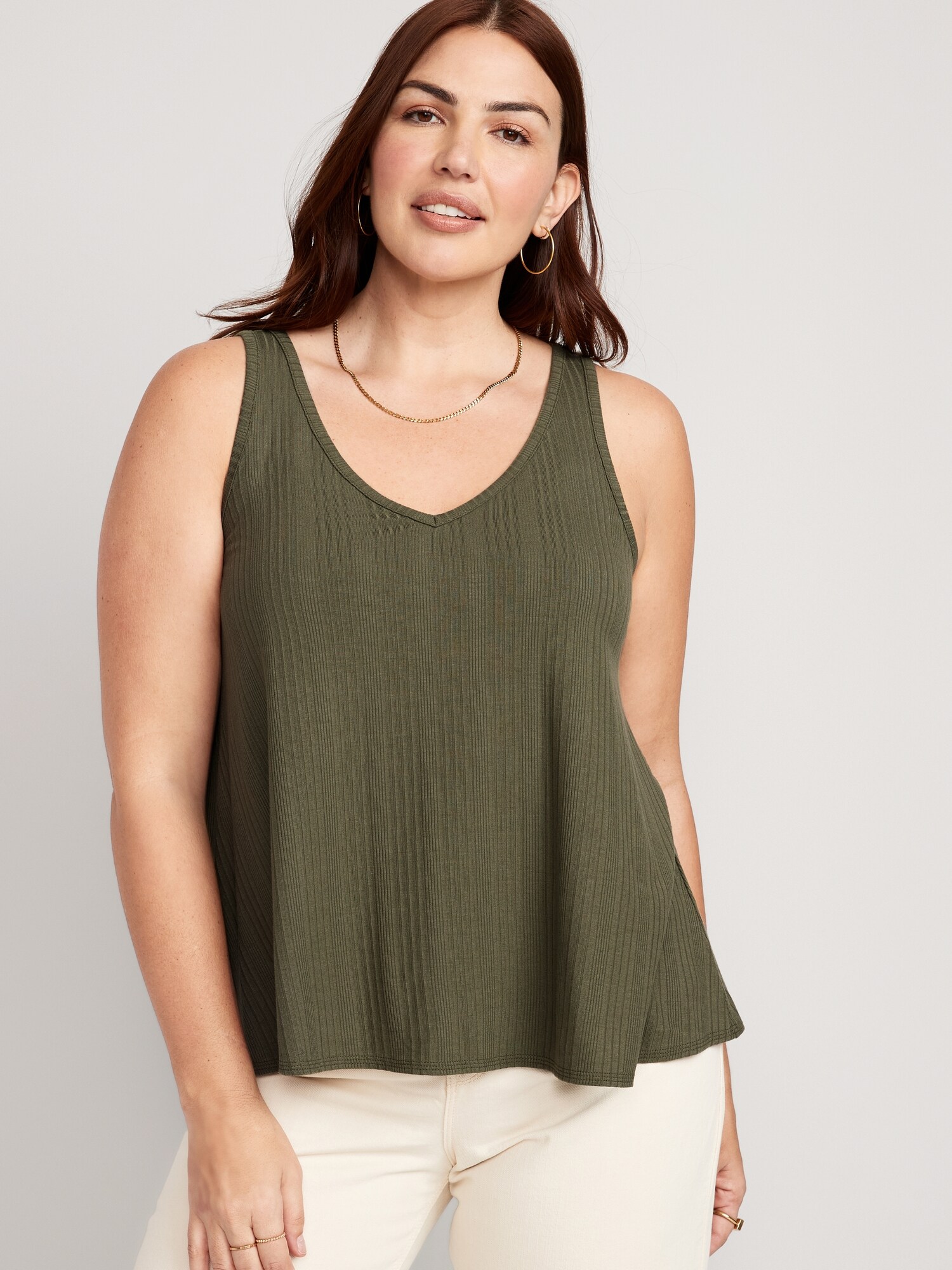 Luxe Sleeveless Swing Top