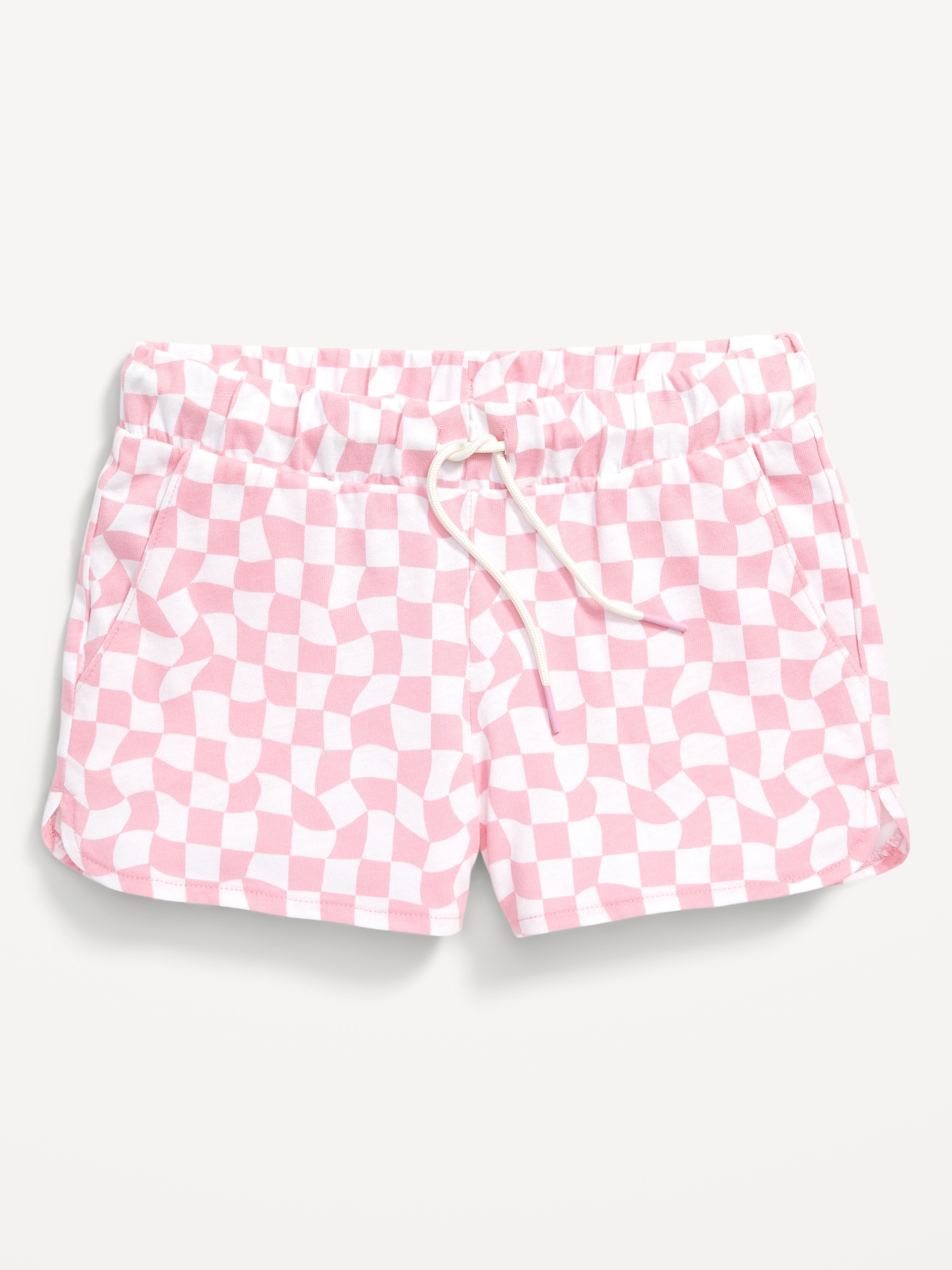 Old Navy Printed Dolphin-Hem Cheer Shorts for Girls pink. 1