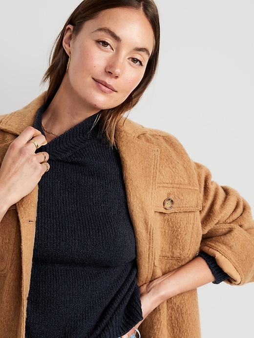 Image number 3 showing, Cozy Mock-Neck Sweater