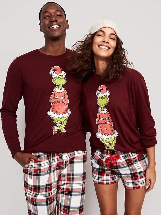 View large product image 2 of 2. Dr. Seuss© The Grinch™ Gender-Neutral Christmas-Graphic T-Shirt for Adults