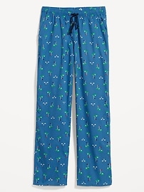 View large product image 3 of 3. Printed Poplin Pajama Pants