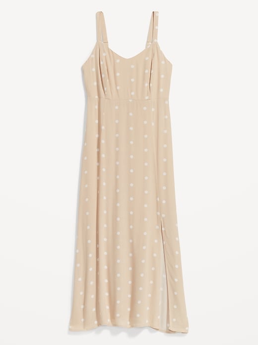 Image number 4 showing, Polka-Dot Smocked Maxi Slip Dress