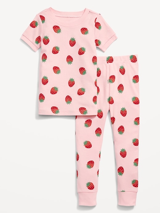 View large product image 1 of 1. Unisex Printed Snug-Fit Pajama Set for Toddler