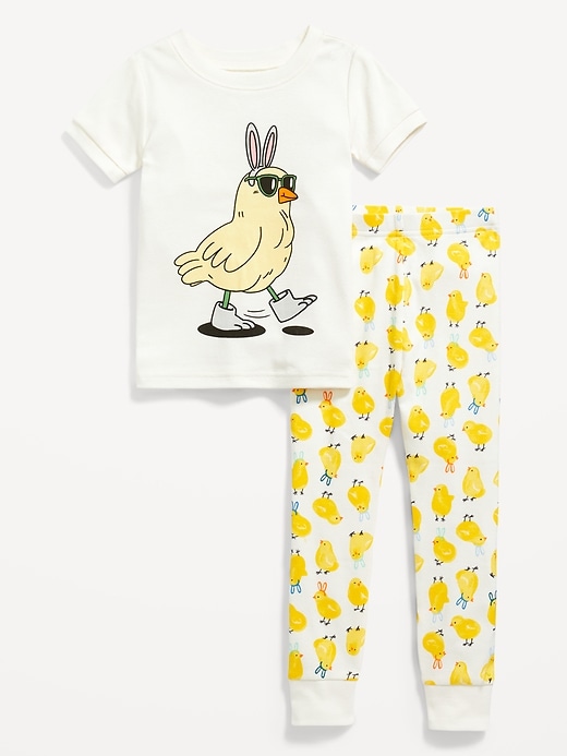 View large product image 2 of 4. Unisex Matching Easter-Theme Snug-Fit Pajama Set for Toddler