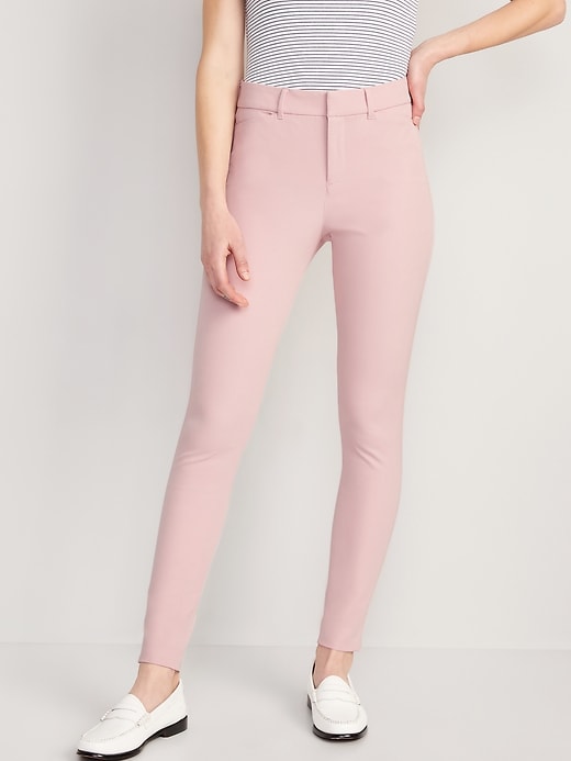 Buy A|X Armani Exchange women super skinny fit stretchable pants pink  flamingos Online | Brands For Less