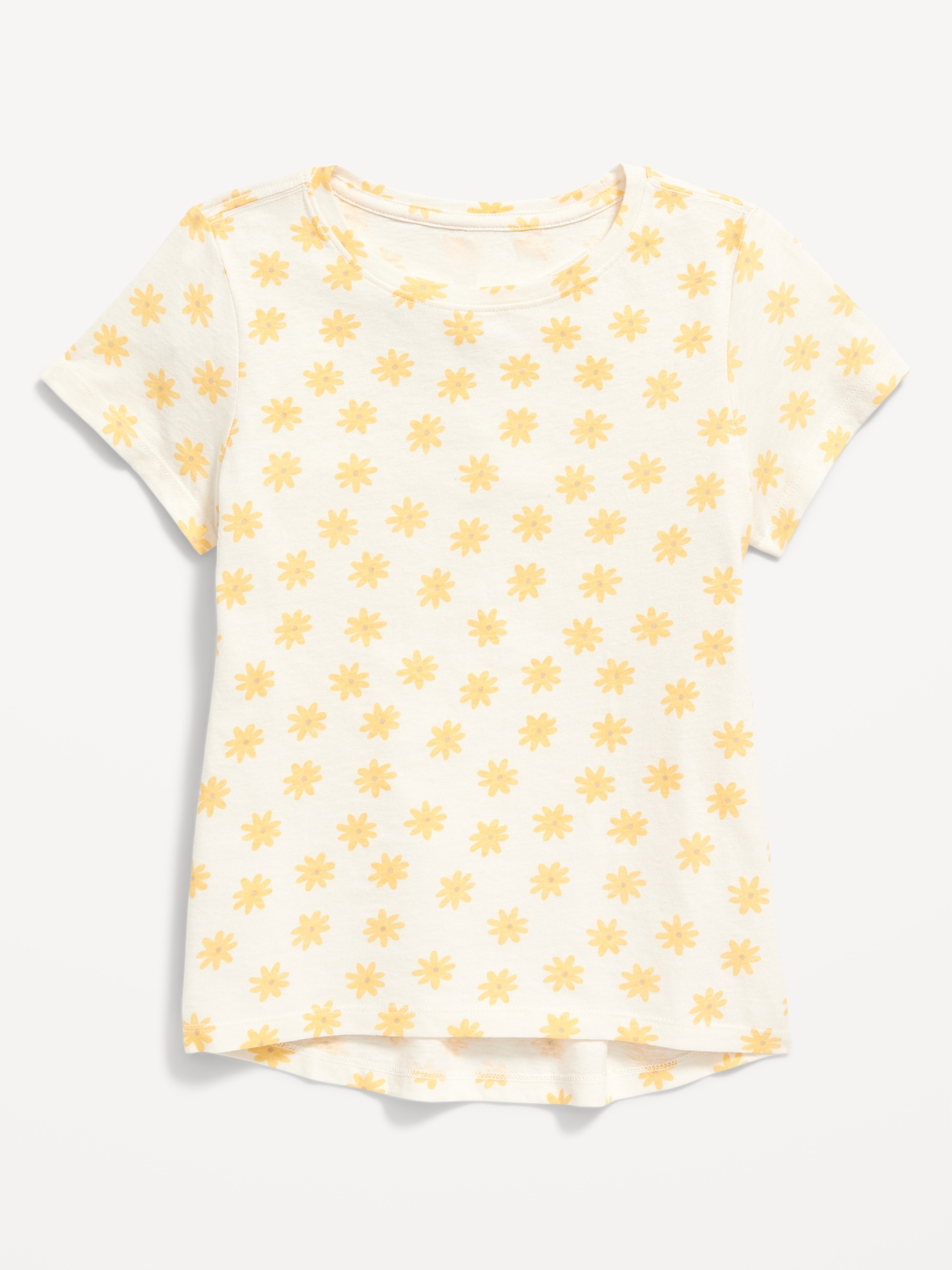 Old Navy Softest Printed T-Shirt for Girls white. 1