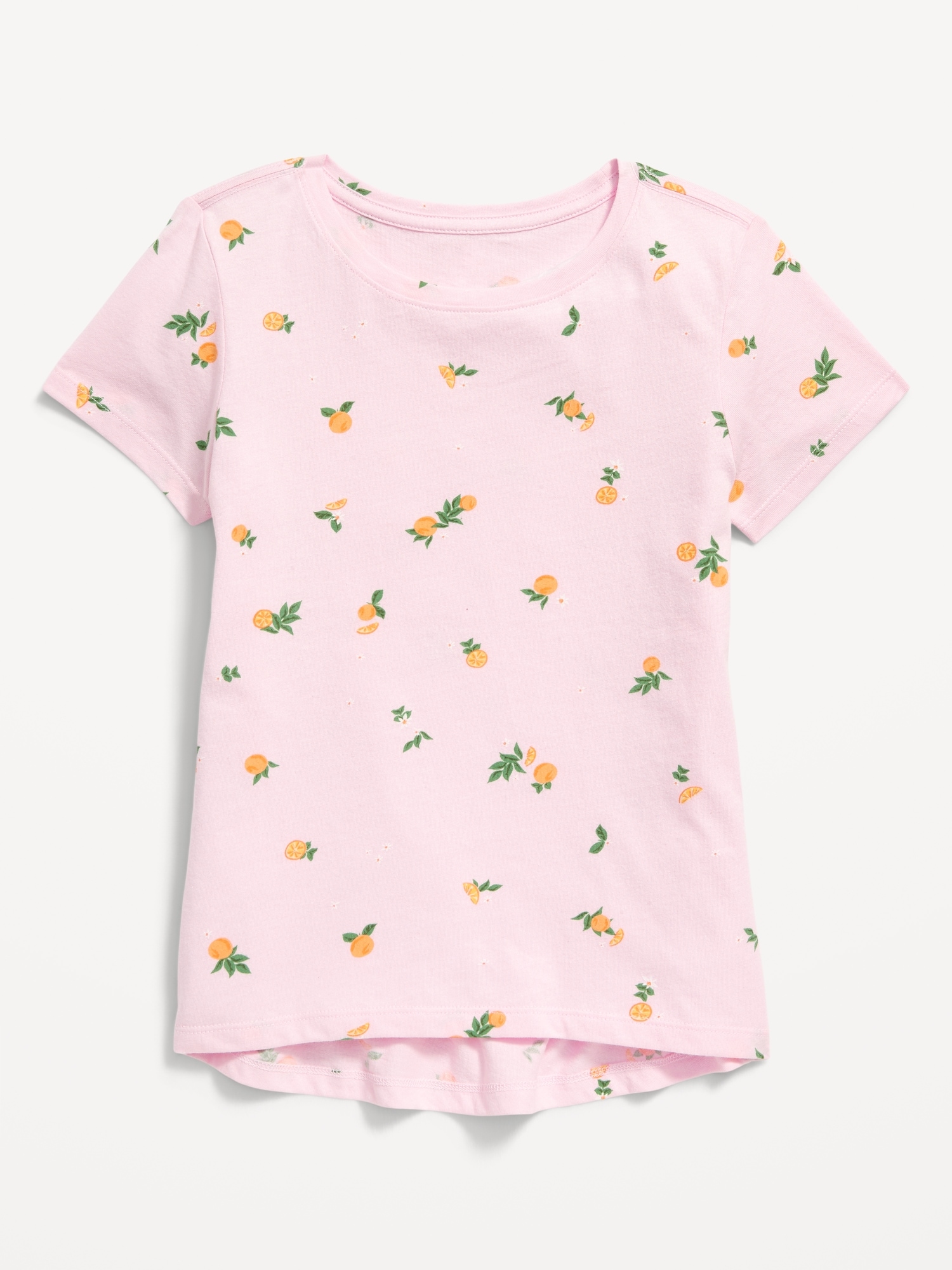 Old Navy Softest Printed T-Shirt for Girls pink. 1
