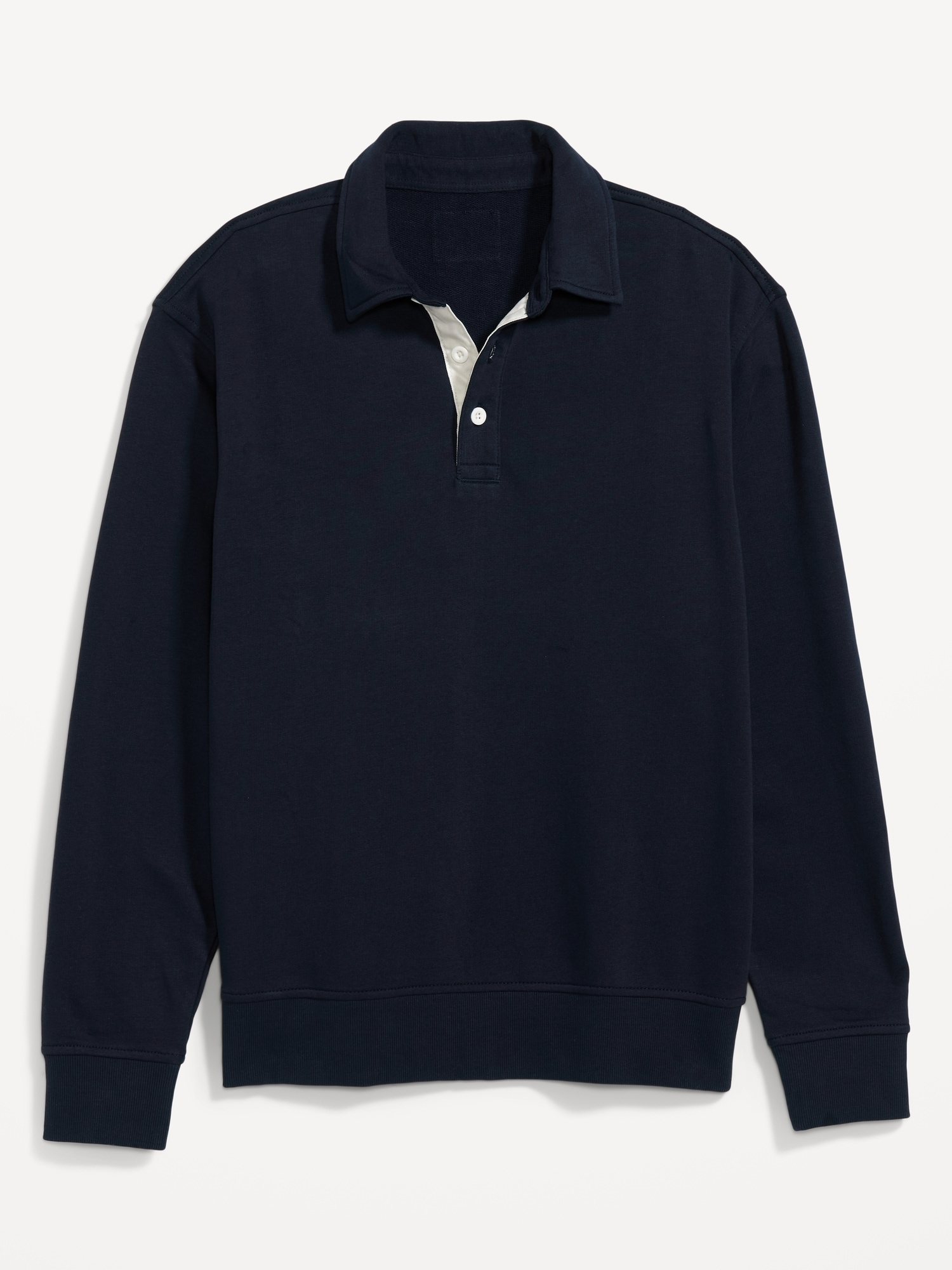 French Terry Polo Pullover Sweater | Old Navy
