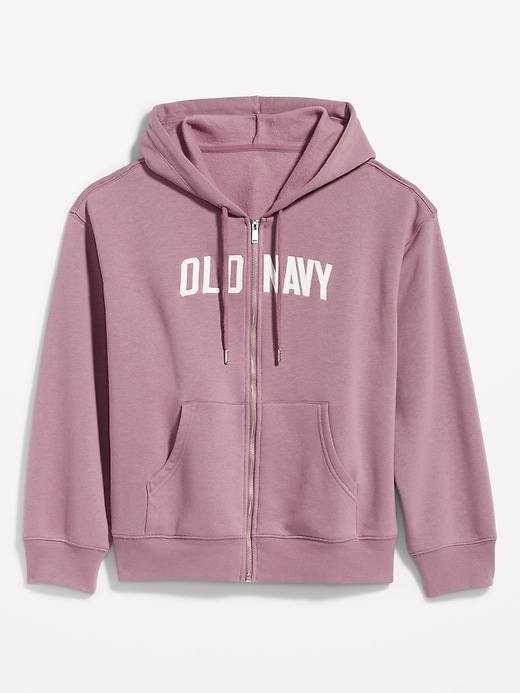 Image number 4 showing, Slouchy Logo Graphic Zip Hoodie