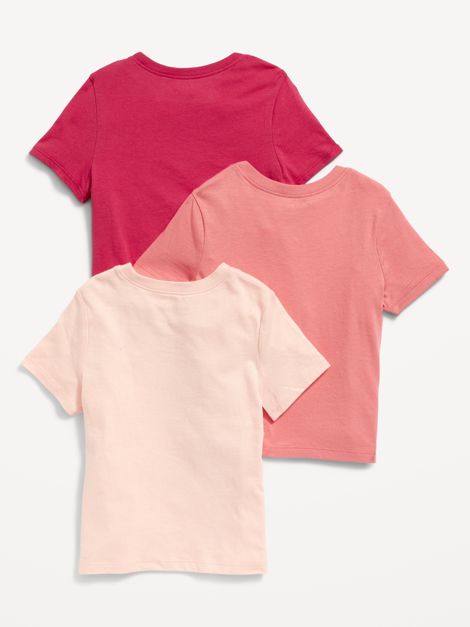 Unisex 3-Pack Short-Sleeve T-Shirt for Toddler