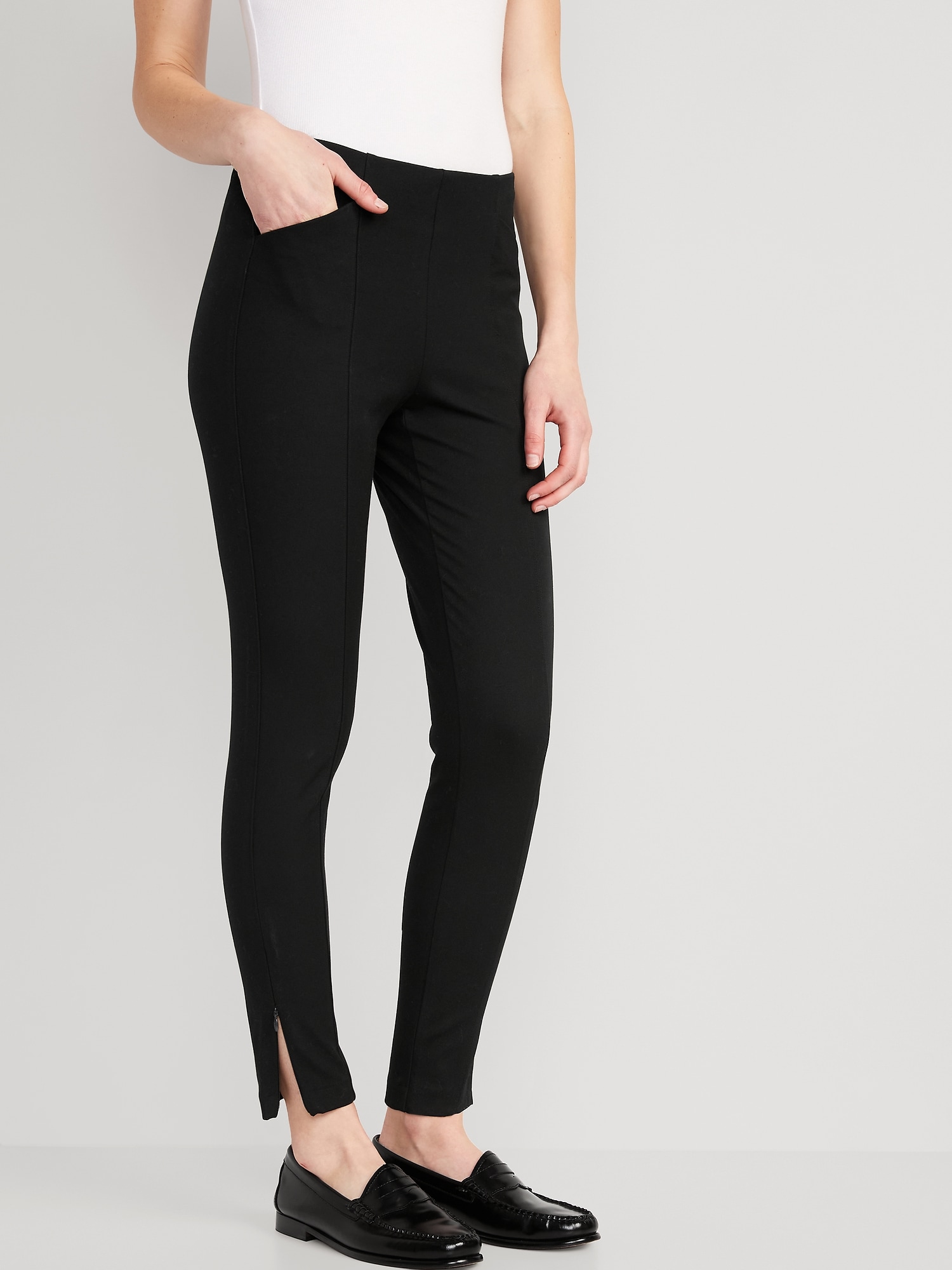 High-Waisted Pull-On Pixie Skinny Ankle Pants for Women | Old Navy