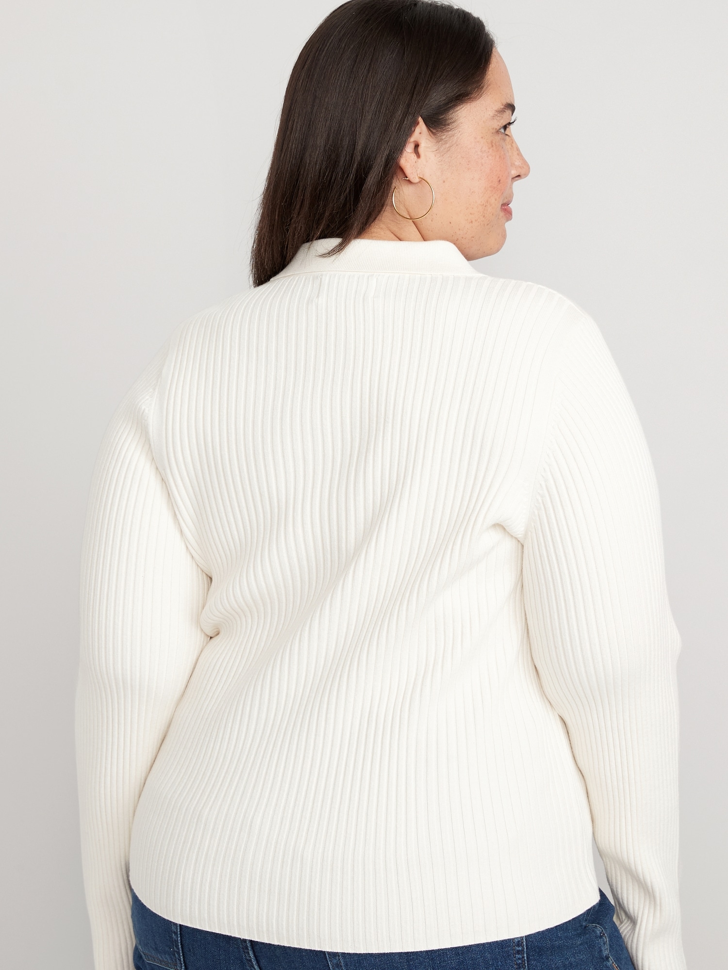 In The Thick Of It Rib-Knit Pullover Sweater in Tan, Black, White