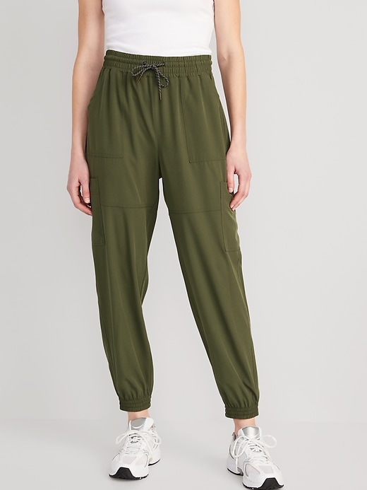 Old Navy Extra High-Waisted StretchTech Performance Cargo Jogger Pants for Women. 1