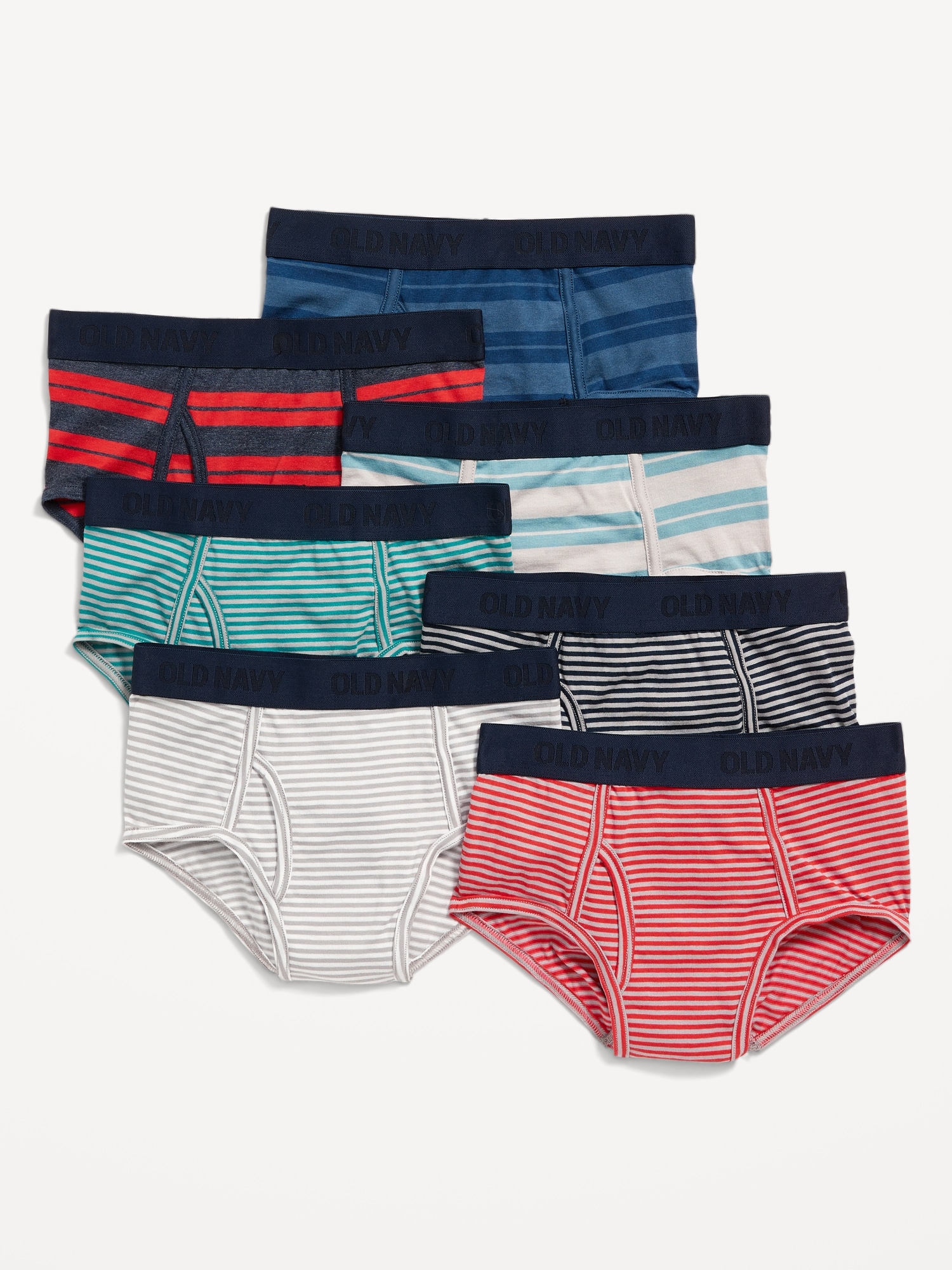 Old Navy Printed Brief Underwear 7-Pack for Boys blue. 1
