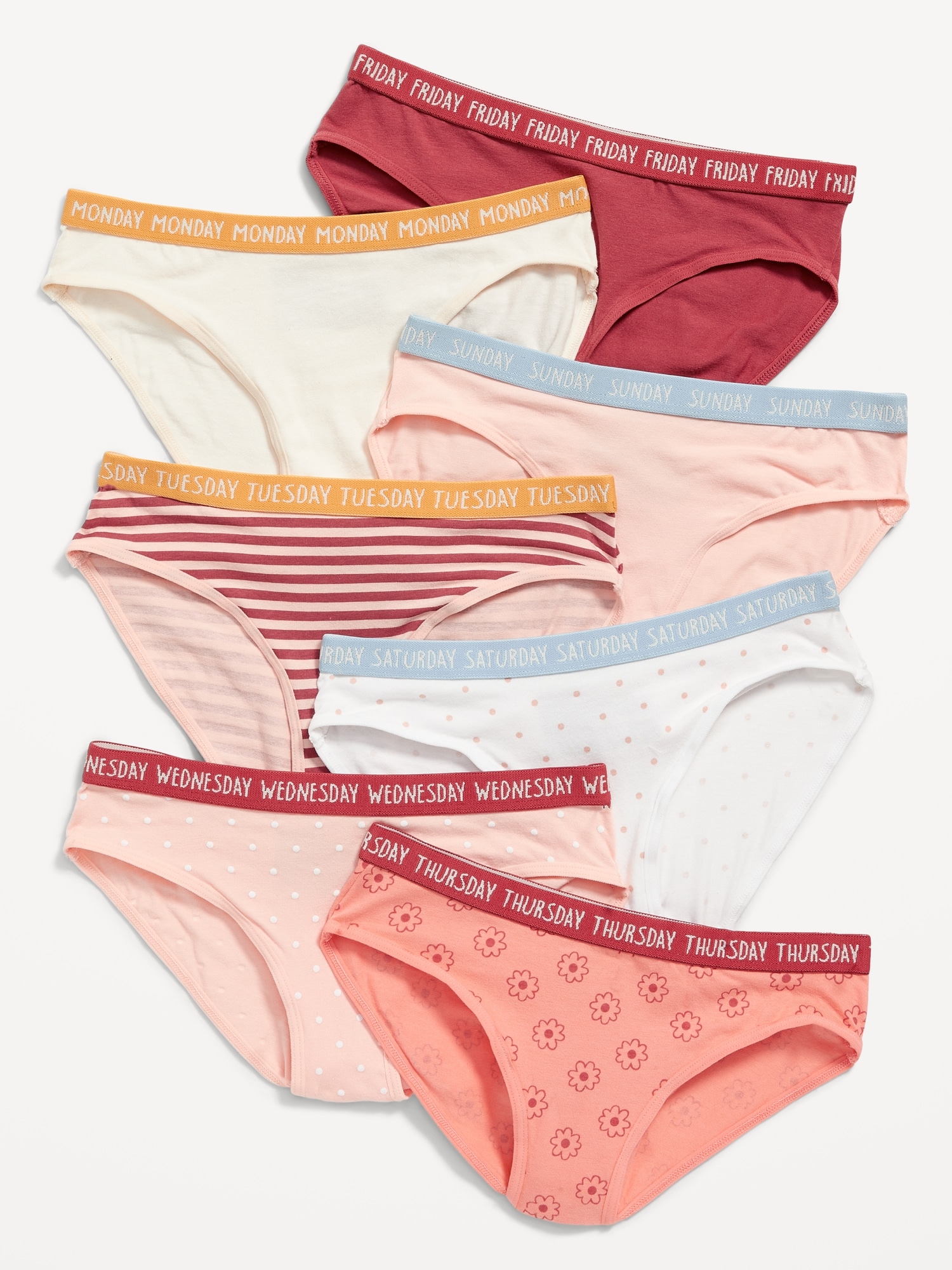 Old Navy Bikini Underwear Days of the Week 7-Pack for Girls