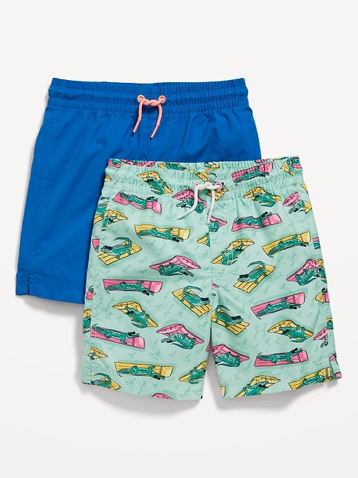 View large product image 1 of 2. 2-Pack Swim Trunks for Boys