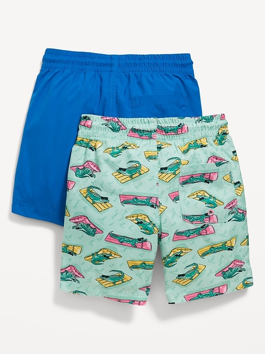 View large product image 2 of 2. 2-Pack Swim Trunks for Boys