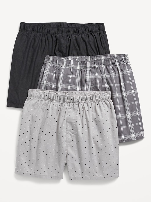 View large product image 1 of 1. 3-Pack Soft-Washed Boxer Shorts -- 3.75-inch inseam