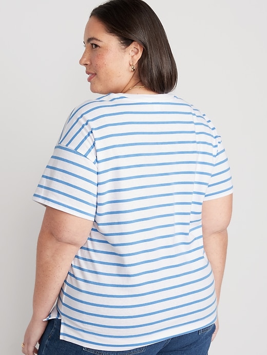 Image number 8 showing, Vintage Striped Drop Shoulder T-Shirt