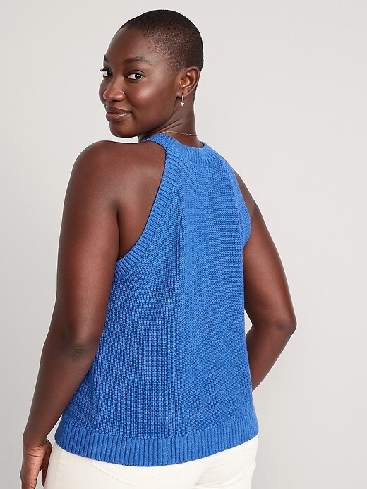 Sleeveless Cropped Shaker-Stitch Sweater | Old Navy