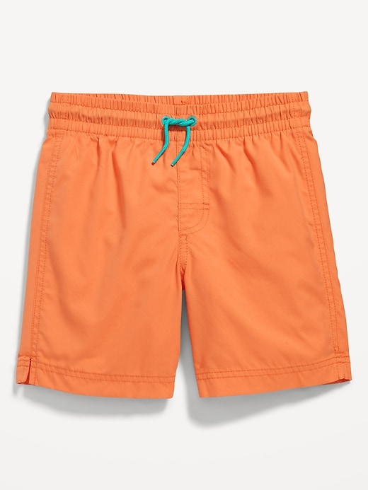 View large product image 1 of 2. Solid Swim Trunks for Boys