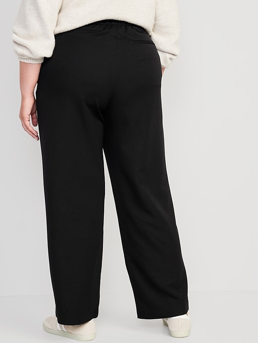 Image number 6 showing, Extra High-Waisted Pleated Taylor Trouser Wide-Leg Pants for Women