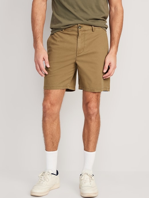 View large product image 1 of 3. Slim Built-In Flex Ultimate Chino Shorts -- 7-inch inseam
