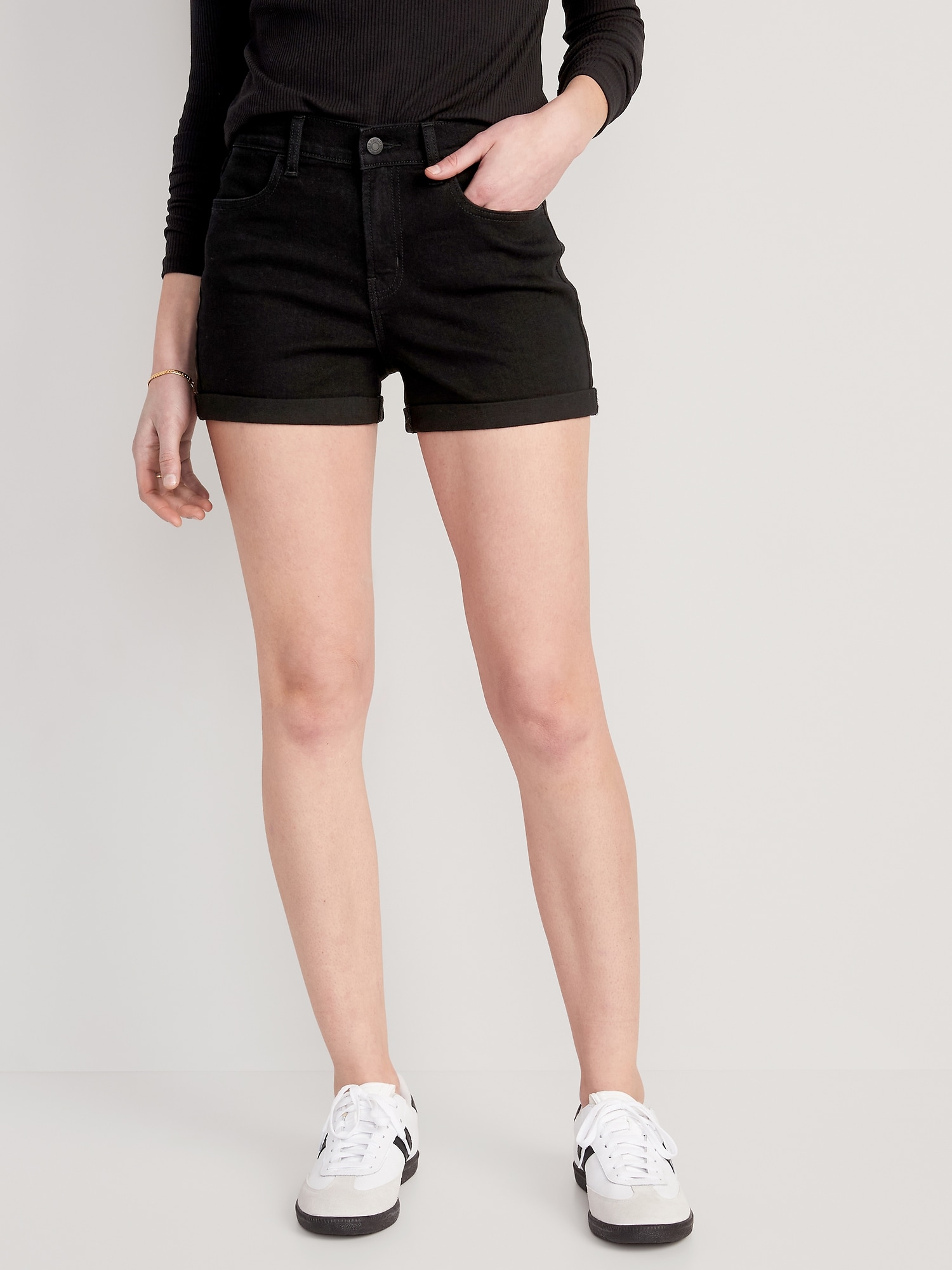 Buy Tiny Girl Black Solid Denim Shorts for Girls Clothing Online @ Tata CLiQ