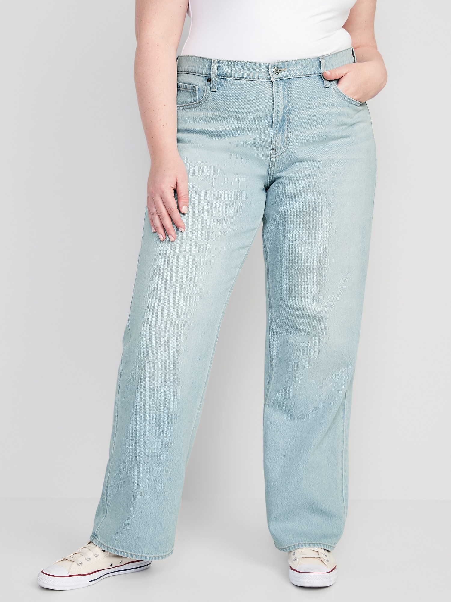 Mid-Rise Baggy Loose Jeans | Old Navy