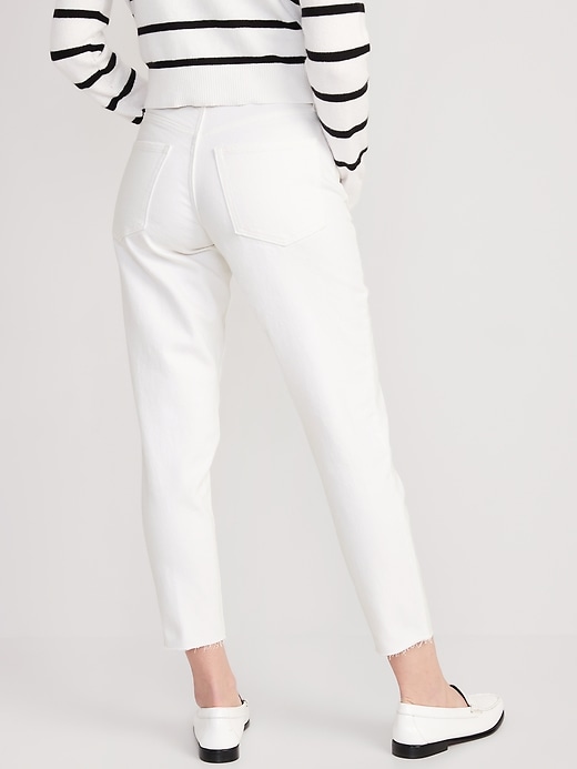 Image number 2 showing, Curvy High-Waisted OG Straight Cut-Off Jeans