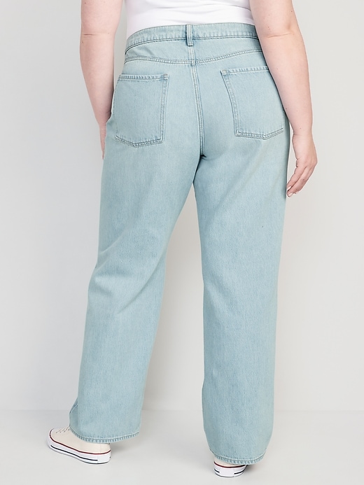Image number 6 showing, Mid-Rise Baggy Loose Jeans