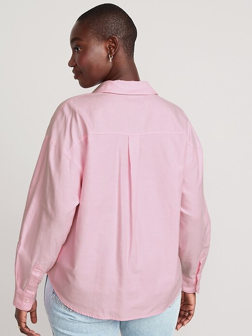 Image number 6 showing, Cropped Utility Boyfriend Shirt