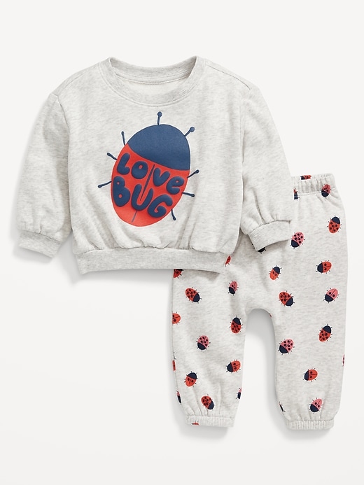 Unisex Printed Sweatshirt & Jogger Sweatpants Set for Baby | Old Navy