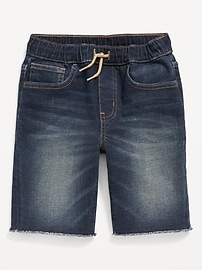 View large product image 3 of 3. 360° Stretch Pull-On Jean Shorts for Boys (At Knee)
