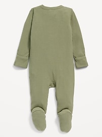 Image number 2 showing, Unisex Sleep & Play 2-Way-Zip Footed One-Piece for Baby