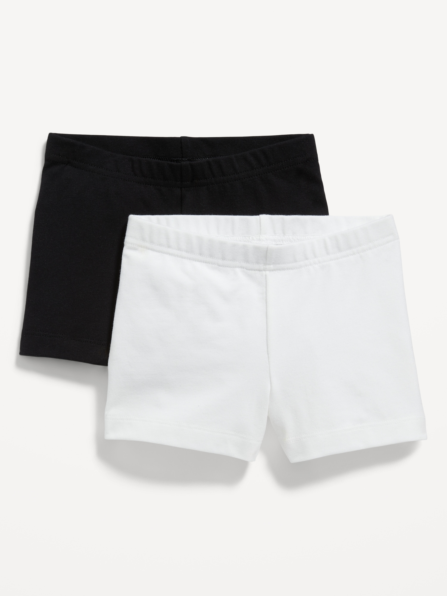 Old Navy Jersey Biker Shorts for Girls white. 1