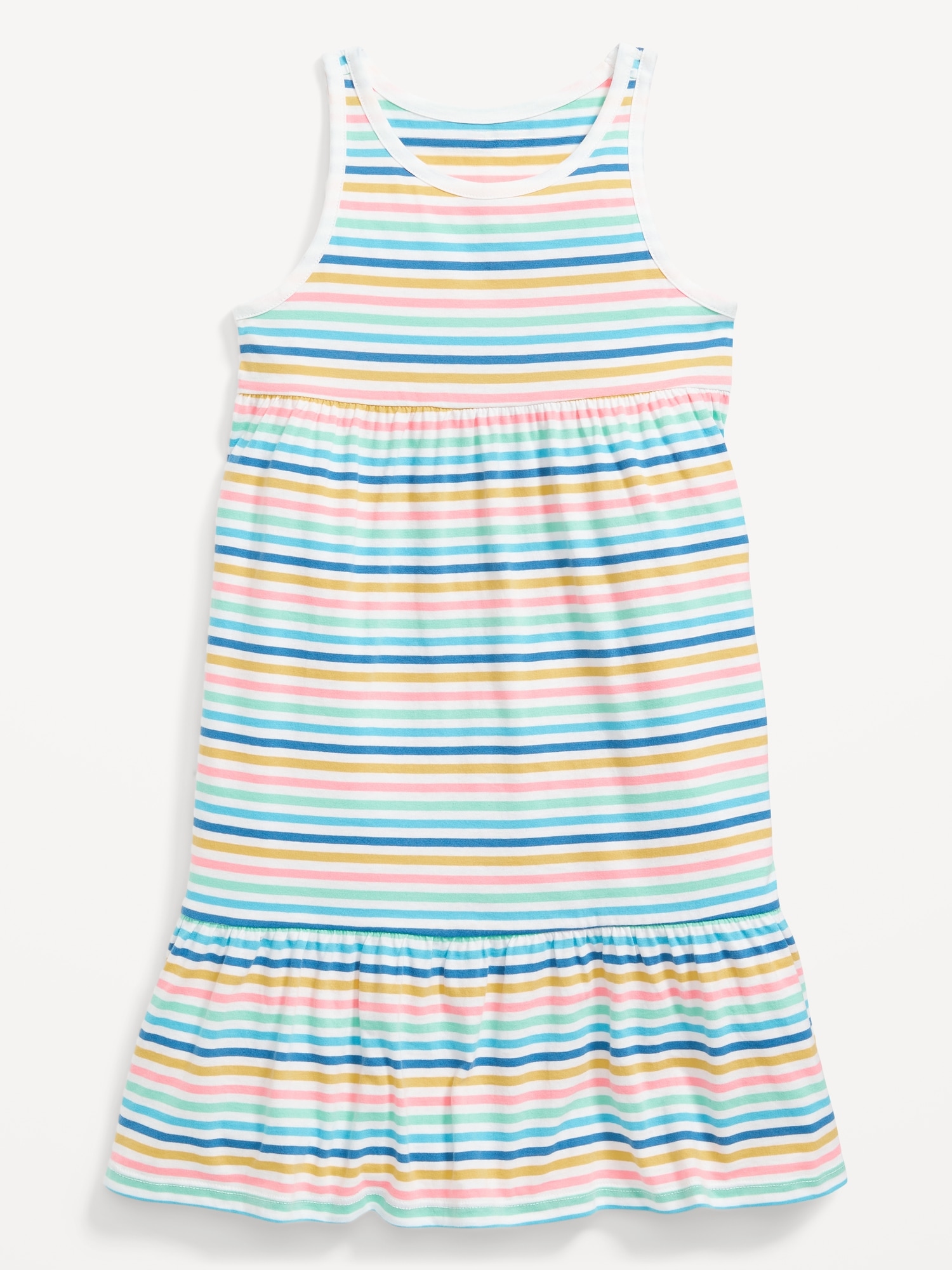 Sleeveless Jersey-Knit Printed Swing Dress for Girls | Old Navy