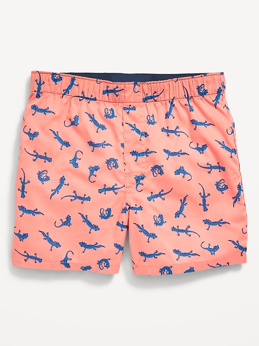 View large product image 1 of 1. Cotton Poplin Printed Boxer Shorts for Boys