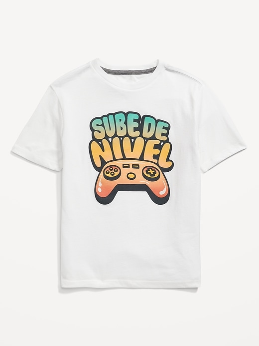 View large product image 1 of 1. Spanish-Language Gamer T-Shirt for Boys